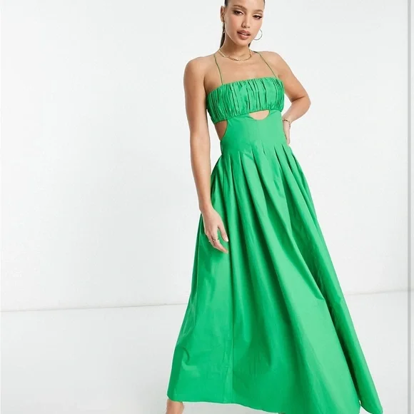 ASOS Elegant Green Maxi Dress - Picture 4 of 6